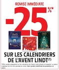 Promo -25% de remise immédiate sur les calendriers de l'avent Lindt à  dans le catalogue Intermarché Express ""