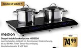 Doppel-Induktionskochplatte MD15324 im Angebot bei E center in Aalen Doppel-Induktionskochplatte MD15324 Angebote von Medion bei E center Aalen für 74,99 €