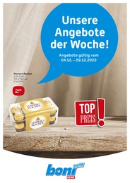 boni Center Prospekt für Dortmund mit 8 Seiten boni Center Prospekt für Dortmund: "Unsere Angebote der Woche!", 8 Seiten, 04.12.2023 - 09.12.2023