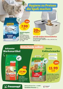 Katzenstreu im aktuellen Fressnapf Prospekt (Mülheim (Ruhr)) Katzenstreu im Fressnapf Prospekt "Heiße Deals für heiße Tage" mit 14 Seiten (Mülheim (Ruhr))