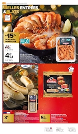 Promos Crevettes cuites dans le catalogue "JOYEUX NOËL & MEILLEURS PRIX" de Carrefour Market à la page 10