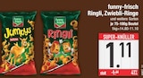 Ringli, Zwiebl-Ringe und weitere Sorten von funny-frisch im aktuellen EDEKA Prospekt für 1,11 €