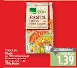 Pasta aus 100% roten Linsen von EDEKA Bio im aktuellen E center Prospekt für 1,39 €