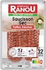 Saucisson Sec Petites Tranches - MONIQUE RANOU en promo chez Intermarché Express Saucisson Sec Petites Tranches - MONIQUE RANOU dans le catalogue Intermarché Express