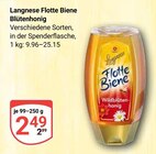 Flotte Biene Blütenhonig Angebote von Langnese bei GLOBUS Rostock für 2,49 €