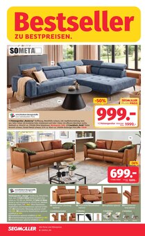 Sofa im Segmüller Prospekt "Zum Glück gibt’s Segmüller - Bestseller zu Bestpreisen" mit 24 Seiten (Heidelberg)