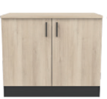 Meuble bas 2 portes en promo chez Maxi Bazar Meuble bas 2 portes dans le catalogue Maxi Bazar