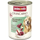 Animonda Dog Dose GranCarno Adult mit Hirsch + Äpfeln 400 g bei Zookauf im Prospekt "" für 1,39 €