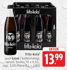 Trinkgut Rüsselsheim - fritz-kola Angebot im Prospekt fritz-kola bei Trinkgut im Rüsselsheim Prospekt für 13,99 €