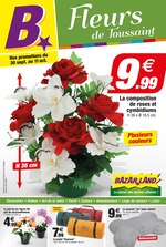Catalogue Bazarland à Nancy, avec 12 pages Prospectus Bazarland à Nancy, "Fleurs de Toussaint", 12 pages, 30/09/2020 - 11/10/2020