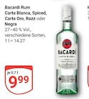 Rum Carta Blanca im Angebot bei GLOBUS in Altenburg Rum Carta Blanca Angebote von Bacardi bei GLOBUS Altenburg für 9,99 €