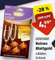Reines Blattgold bei ALDI SÜD in München Reines Blattgold im Angebot bei ALDI SÜD München für 4,99 €