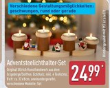Adventsteelichthalter-Set im ALDI Nord Prospekt Adventsteelichthalter-Set von Original Ullrich Kunsthandwerk im aktuellen ALDI Nord Prospekt für 24,99 €