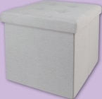 Pouf de rangement carré 38 x 38 cm en promo chez Netto Pouf de rangement carré 38 x 38 cm dans le catalogue Netto