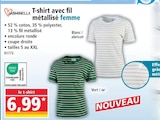 Promo T-shirt avec fil métallisé femme à 6,99 € dans le catalogue Norma à Héricourt