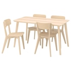 Stuhl im IKEA Prospekt Tisch und 4 Stühle Eschenfurnier/Esche von LISABO / LISABO im aktuellen IKEA Prospekt für 428,96 €