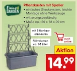 Aktuelles Pflanzkasten mit Spalier Angebot bei Netto Marken-Discount in Mönchengladbach ab 14,99 €