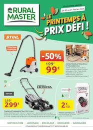 Prospectus Rural Master à Retournac, "LE PRINTEMPS À PRIX DÉFI !", 8 pages, 02/02/2026 - 21/02/2026