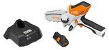 Castorama Les Clayes-sous-Bois - Promo Scie de jardin sans fil sur batterie 10,8 V Stihl GTA 26 (sécateur, ébrancheur, scie à bois) Promo Scie de jardin sans fil sur batterie 10,8 V Stihl GTA 26 (sécateur, ébrancheur, scie à bois) à 149,90 € dans le catalogue Castorama à Les Clayes-sous-Bois