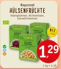 Hülsenfrüchte von Rapunzel im aktuellen Erdkorn Biomarkt Prospekt für 1,29 €