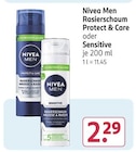 Rasierschaum Protect & Care oder Sensitive Angebote von Nivea Men bei Rossmann Lüneburg für 2,29 €