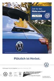 Volkswagen Prospekt „Herbstliche Angebote.“ für Schönau a. Königssee und Umgebung mit 1 Seite Volkswagen Prospekt für Schönau a. Königssee und Umgebung: „Herbstliche Angebote.“, 1 Seite, 01.09.2025 - 30.11.2025