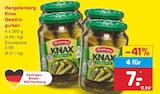 Knax Gewürzgurken im Angebot bei Netto Marken-Discount in Stuttgart Knax Gewürzgurken Angebote von Hengstenberg bei Netto Marken-Discount Stuttgart für 7,00 €
