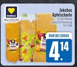 Apfelschorle im EDEKA Prospekt Apfelschorle von Jakobus im aktuellen EDEKA Prospekt für 4,14 €