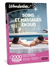 Coffret cadeau Wonderbox Soins et massages bien-être en duo Edition 2025 - Fnac à Tours Coffret cadeau Wonderbox Soins et massages bien-être en duo Edition 2025 en promo chez Fnac Tours à 99,90 €