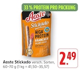 Stickado High Protein Hähnchen Salami-Sticks Angebote von Aoste bei E center Kaiserslautern für 2,49 €