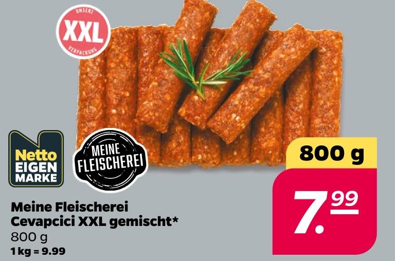 Meine Fleischerei Cevapcici XXL gemischt