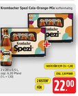 Spezi Cola-Orange-Mix Angebote von Krombacher bei E center Schwäbisch Gmünd für 11,99 €