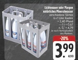 natürliches Mineralwasser Angebote von Lichtenauer bei E center Chemnitz für 3,99 €