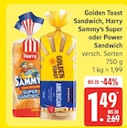 Sandwich, Harry Sammy‘s Super oder Power Sandwich Angebote von Golden Toast bei EDEKA Neumünster für 1,49 €