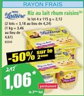 Riz au lait rhum raisins - NESTLÉ - Norma à Metz Riz au lait rhum raisins - NESTLÉ en promo chez Norma Metz à 1,06 €