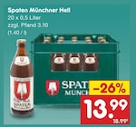Aktuelle Bier Angebote bei Netto Marken-Discount in Lüneburg Aktuelles Münchner Hell Angebot bei Netto Marken-Discount in Lüneburg ab 13,99 €