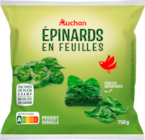 ÉPINARDS EN FEUILLES SURGELÉS AUCHAN - AUCHAN en promo à 3,54 € chez Auchan Hypermarché ÉPINARDS EN FEUILLES SURGELÉS AUCHAN - AUCHAN dans le catalogue Auchan Hypermarché