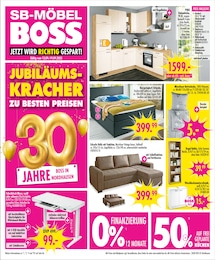 SB Möbel Boss Prospekt für Nordhausen mit 12 Seiten SB Möbel Boss Prospekt für Nordhausen: "JETZT WIRD RICHTIG GESPART!", 12 Seiten, 13.09.2025 - 19.09.2025