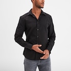 Chemise manches longues Studio noir homme en promo chez La Halle Chemise manches longues Studio noir homme dans le catalogue La Halle
