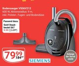 Bodensauger VS06V212 Angebote von Siemens bei GLOBUS Völklingen für 9,99 €