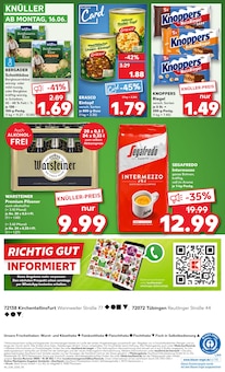Warsteiner im aktuellen Kaufland Prospekt (Tübingen) Warsteiner im Kaufland Prospekt "Aktuelle Angebote" mit 54 Seiten (Tübingen)