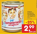 Netto Marken-Discount - Original Schulküche Tomatensoße mit Jagdwurst Angebot im Prospekt Original Schulküche Tomatensoße mit Jagdwurst bei Netto Marken-Discount im Prospekt "" für 2,99 €