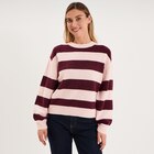 Pull col rond avec manches longues rose clair femme en promo chez La Halle Pull col rond avec manches longues rose clair femme dans le catalogue La Halle