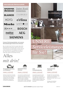 Aktueller Möbel Schulenburg Reinbek Prospekt "Schöne und hochwertige Küchenkombinationen für Dein Zuhause!" mit 20 Seiten