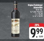 Original Radeberger Kräuterlikör Angebote bei E center Weimar für 9,99 €
