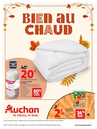 Prospectus Auchan Hypermarché : «BIEN AU CHAUD» avec 28 pages, 20/10/2026 - 25/10/2026 Catalogue Auchan Hypermarché en cours à Saint-Germain et aux alentours : «BIEN AU CHAUD» avec 28 pages, valable du 20/10/2026 au 25/10/2026