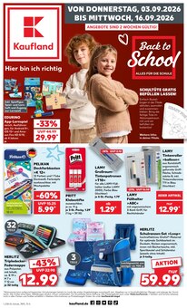 Schulbedarf im Kaufland Prospekt "Hier bin ich richtig" mit 77 Seiten (Heidelberg)