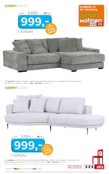 Sofa im aktuellen XXXLutz Möbelhäuser Prospekt (Krefeld) Sofa im XXXLutz Möbelhäuser Prospekt ""Alt gegen Neu" Tauschaktion" mit 24 Seiten (Krefeld)