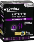 Café capsules espresso ristretto - CASINO en promo chez Casino Supermarchés Montauban à 6,99 €