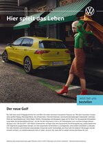 Volkswagen Prospekt "Hier spielt das Leben - Der neue Golf", 2 Seiten, für Oberhausen, 13.12.2019 - 02.01.2020 Volkswagen Prospekt "Hier spielt das Leben - Der neue Golf", 2 Seiten, für Oberhausen, 13.12.2019 - 02.01.2020